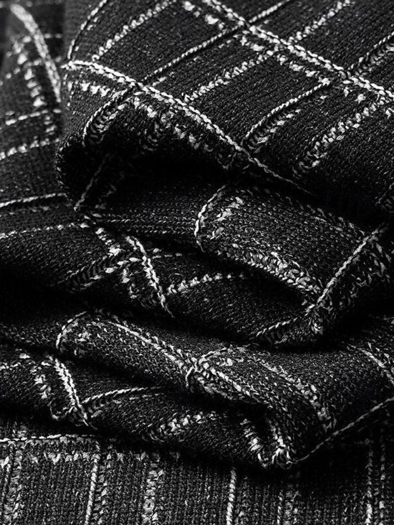 Classic Black Knit Polo