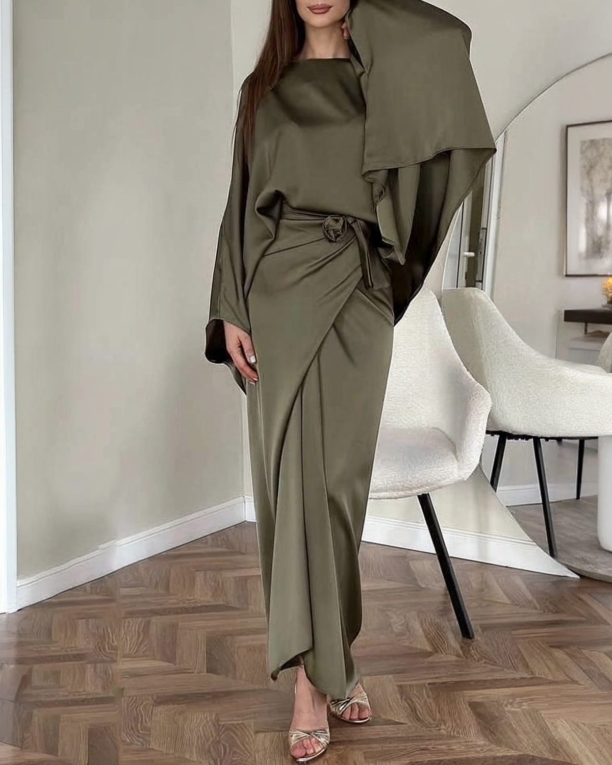 Bianca™ | Robe maxi satin premium