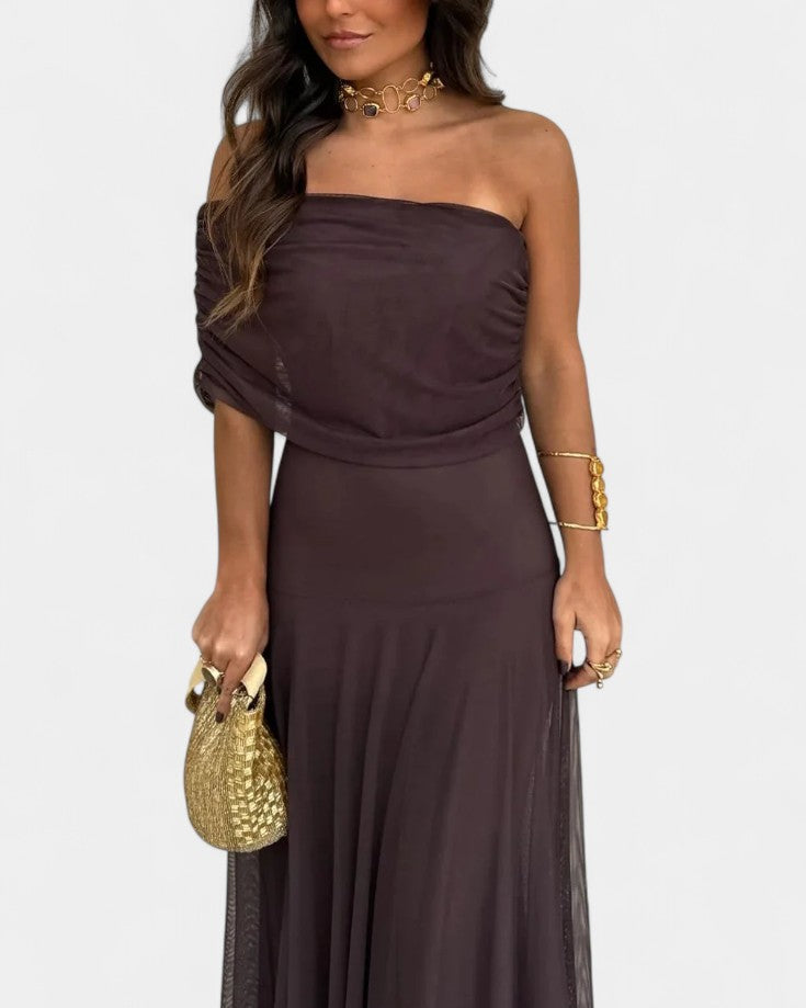 Alicia™ | Robe maxi à une épaule