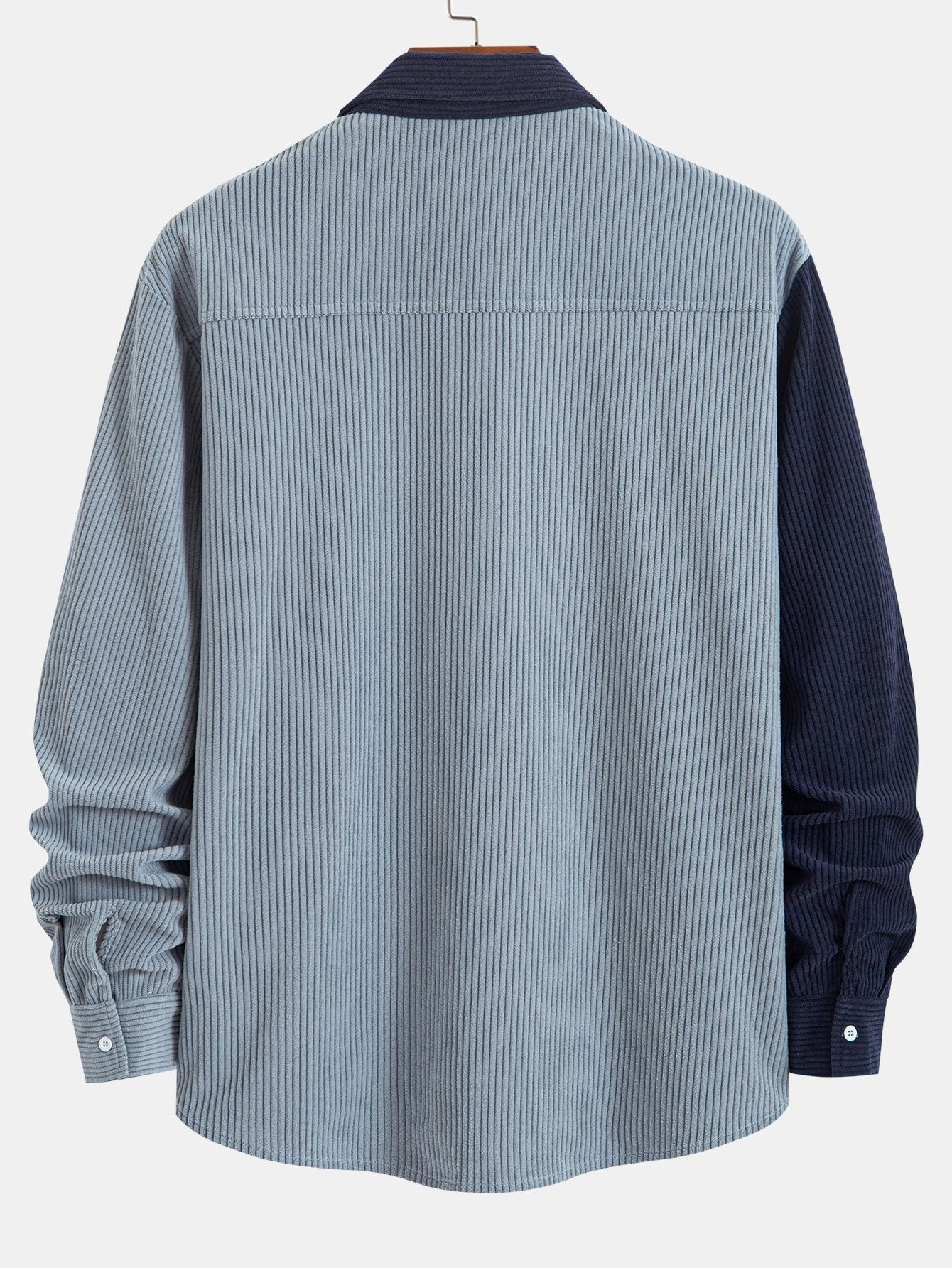 Corduroy Patchwork Shirt & Straight Leg Corduroy Pants