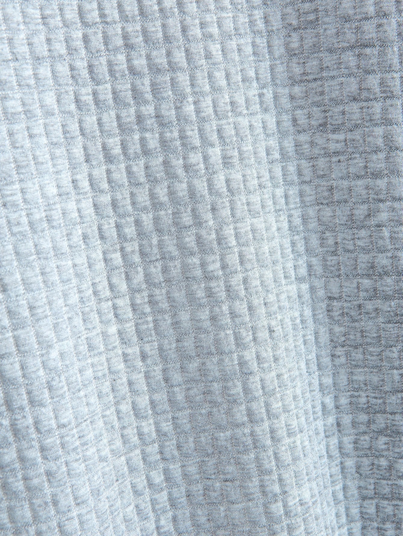 Short Sleeve Waffle Arc Hem T-Shirt