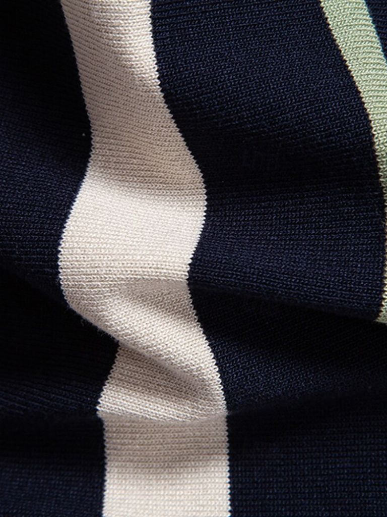 Retro Striped Polo