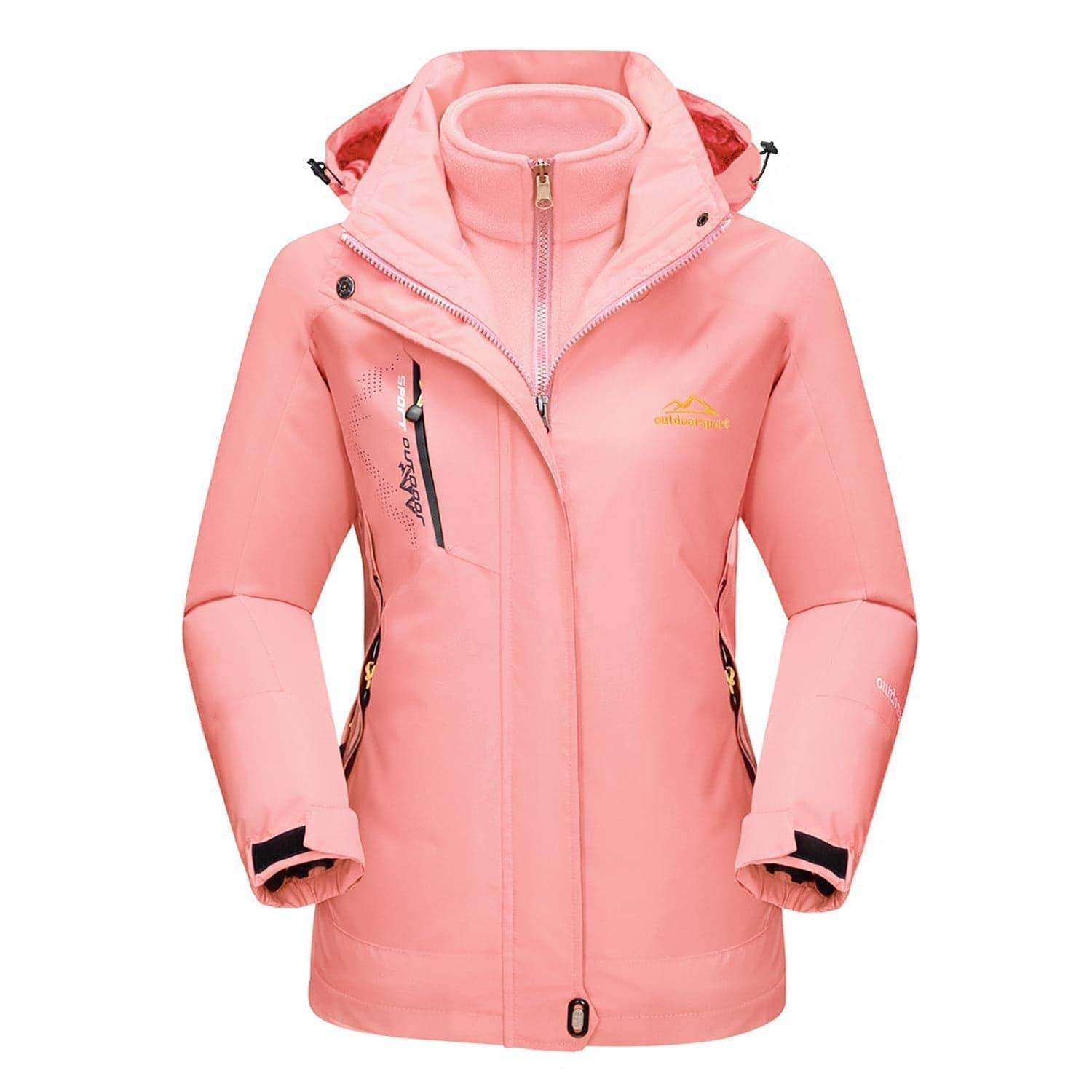 Gusta l Waterproof Winter Coat, Fleece Lined, Hooded Ski & Hiking Jacket