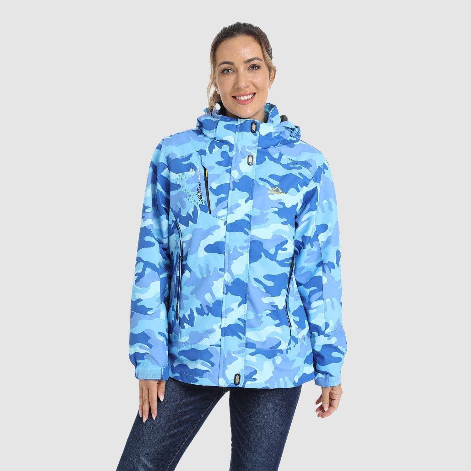 Gusta l Waterproof Winter Coat, Fleece Lined, Hooded Ski & Hiking Jacket