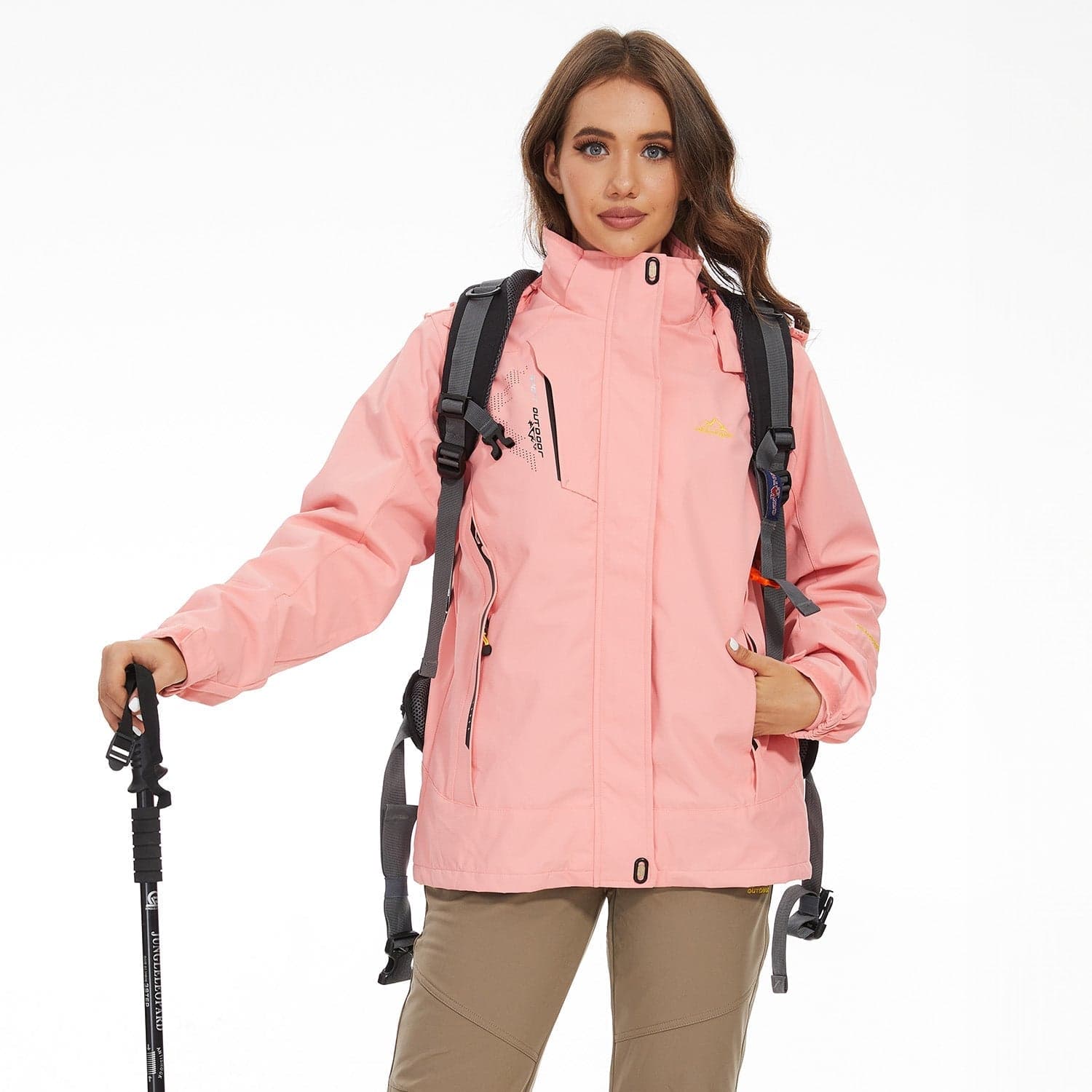 Gusta l Waterproof Winter Coat, Fleece Lined, Hooded Ski & Hiking Jacket