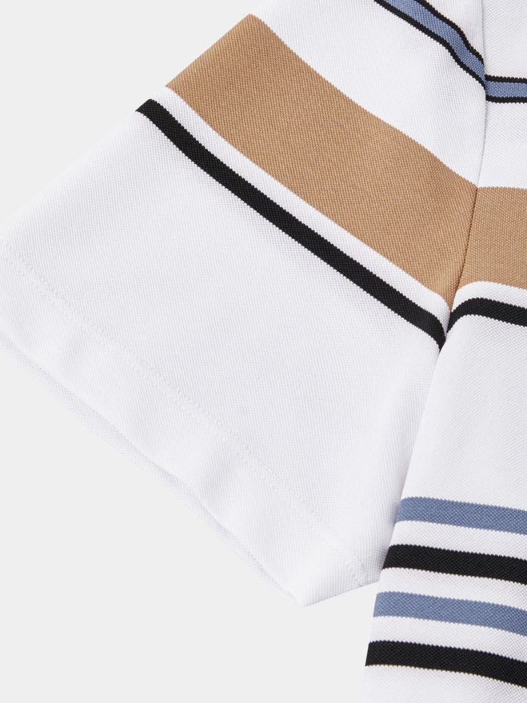 Sunset Striped Polo