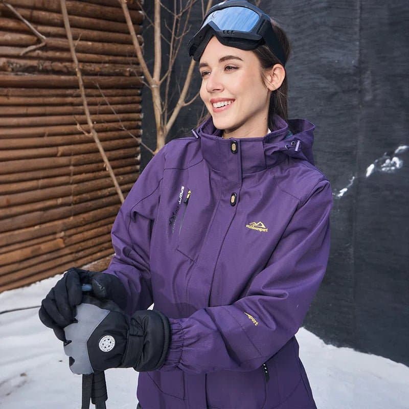 Gusta l Waterproof Winter Coat, Fleece Lined, Hooded Ski & Hiking Jacket